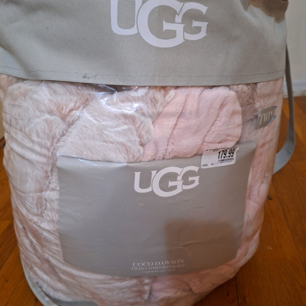 UGG Pink Twin Comforter Set